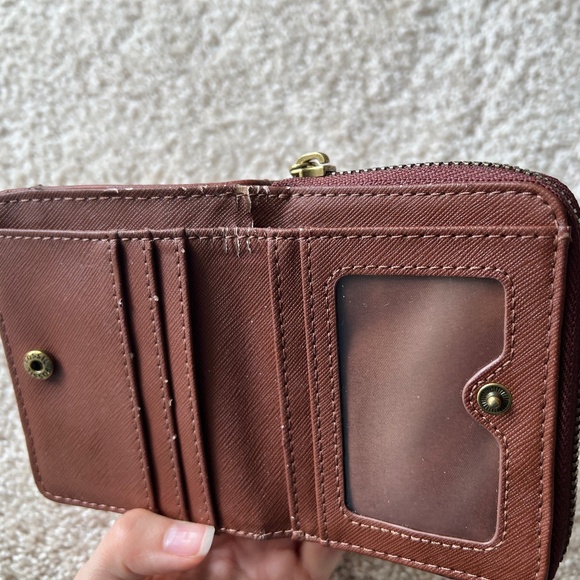 Fossil Wallet - Evelyn Bi-fold Wallet in Medium Brown Leather - Picture 12 of 13